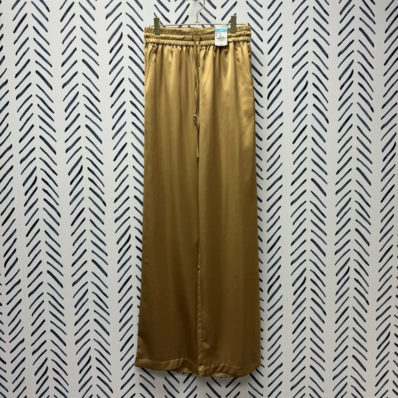 NWT! $198 J. McLaughlin Gold Jacoba Wide Leg Pants - S - Picture 1 of 4